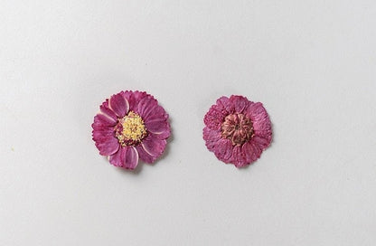 20 PCS Set (1-2CM) Pressed Dried Flowers, Pressed Verbena Flowers, Small Flat Pressed Hot Pink Flower, Preserved Tiny Dried Pressed Flower